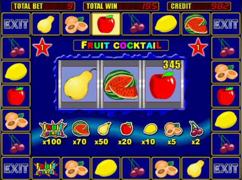 fruit cocktail играть на реальные деньги
