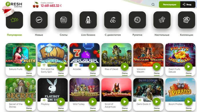 Фреш казино онлайн