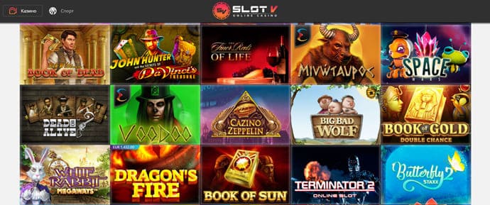 Казино Slot V официальный сайт